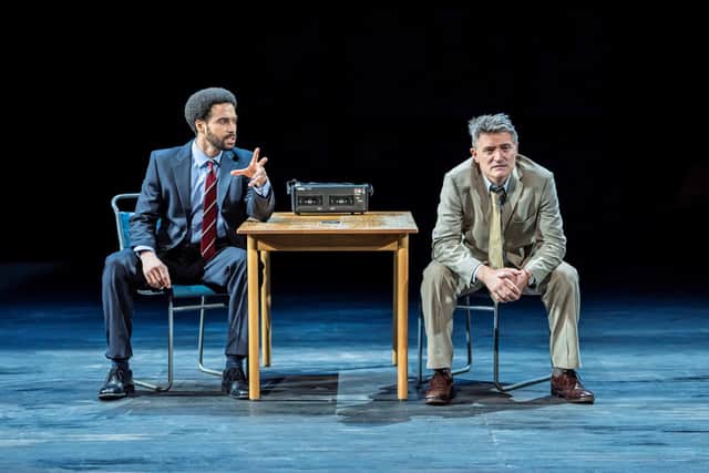 Tachia Newall as Detective Sergeant Lewis and Tom Chambers as Detective Inspector Morse in Inspector Morse House of Ghosts. Picture: Johan Perrson
