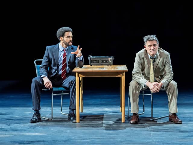 Tachia Newall as Detective Sergeant Lewis and Tom Chambers as Detective Inspector Morse in Inspector Morse House of Ghosts. Picture: Johan Perrson