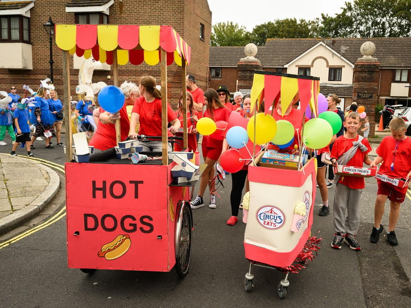 Portsea carnival 2023 - Local people taking part in the circus-themed parade on Saturday, August 12.
