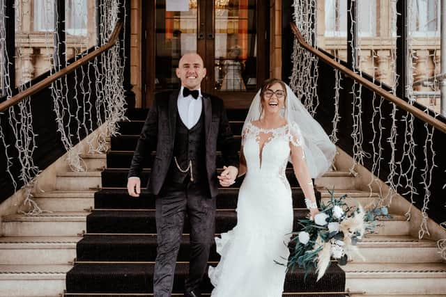 Jorden and Dex Boyle were married at the Queen's Hotel , in Southsea, on December 30, 2022. Photos: Carla Mortimer Photography.