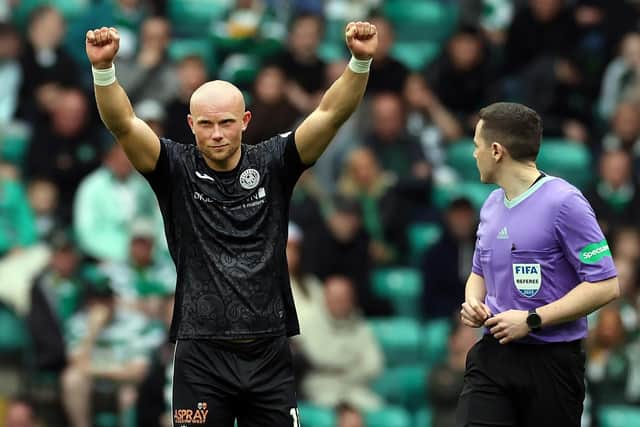 Former Pompey striker Curtis Main scored twice for St Mirren in their recent 2-2 draw with Celtic.    Picture: Ian MacNicol/Getty Images