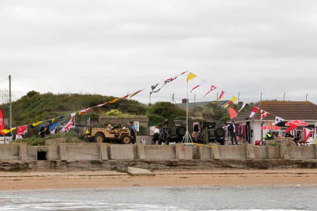 The concrete in the centre is where the Mulberry Harbour caissons were built. Picture: Bob Hind