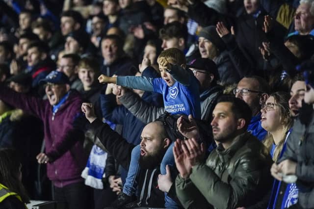 Goals from Colby Bishop and Alex Robertson sent the Pompey fans home happy.