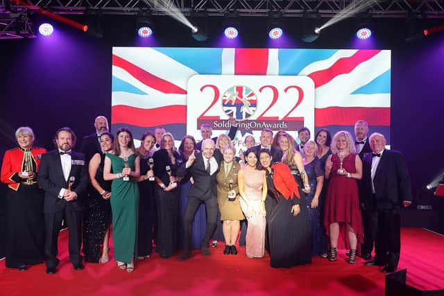 The Soldiering On Awards (SOA) recognise the outstanding achievements of those who have served our country, the diverse people and groups who work together in support of the Armed Forces Community. We aim to encourage support for this remarkable community by celebrating the achievements of the people, teams, and businesses within it.
