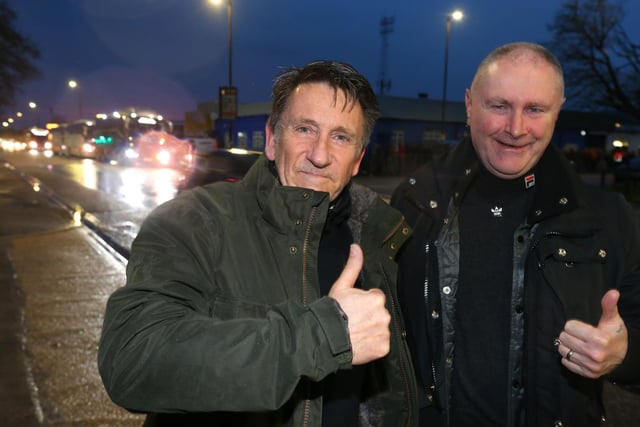 Pompey fans depart from Fratton Park for the Tottenham Hotspur Stadium
(jpns 070123-89)