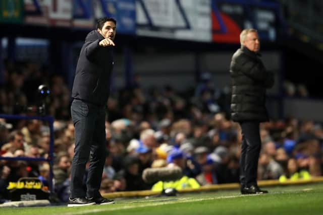 Arsenal boss, who's tested positive for coronavirus, at Fratton Park on March 2