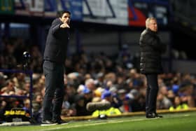 Arsenal boss, who's tested positive for coronavirus, at Fratton Park on March 2
