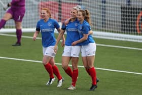 Pompey Women will be returning to competitive action on April 4 with an FA Women's Cup tie against Cheltenham at Westleigh Park. Photo by Dave Haines)
