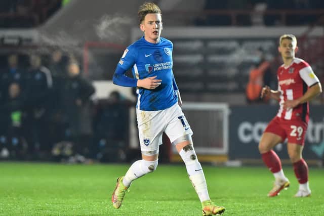 Ronan Curtis has played both Pompey fixtures following their Covid struggles.   Picture: Graham Hunt/ProSportsImages