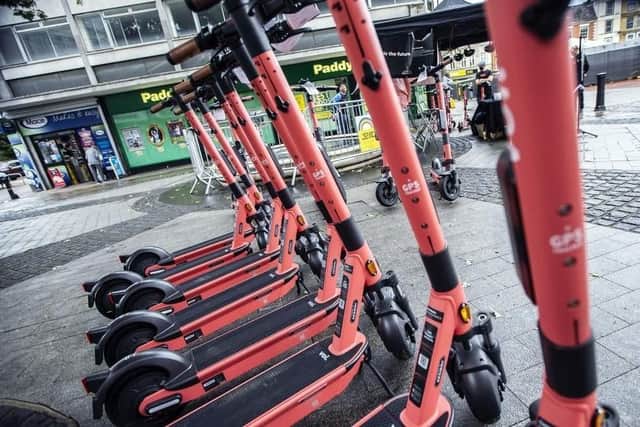 Voi scooters
