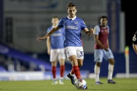 Debutant Charlie Bell was a calm presence in Pompey's midfield against West Ham under-21s. Picture: Robin Jones/Getty Images