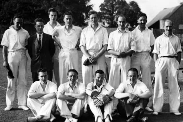 Members of the Portsmouth Press cricket team in 1948. James Bayes is the wicket keeper. Picture: Clare Ash collection.