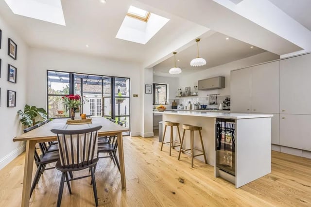 This property comes with three bedrooms, one bathroom and two reception rooms, as well as a garden.