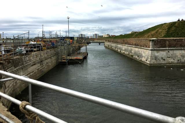 Clarence Pier car park is closed as work on the Southsea sea defences begins. Picture: Fiona Callingham