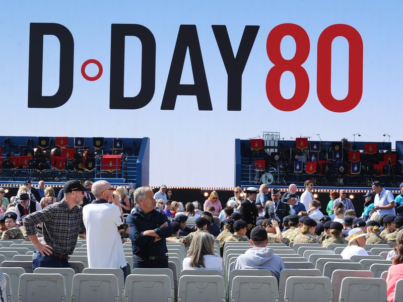 D Day 80 commemorations on Southsea Common, Southsea, on Wednesday, June 5, 2024.
Picture: Sarah Standing (050624-37)