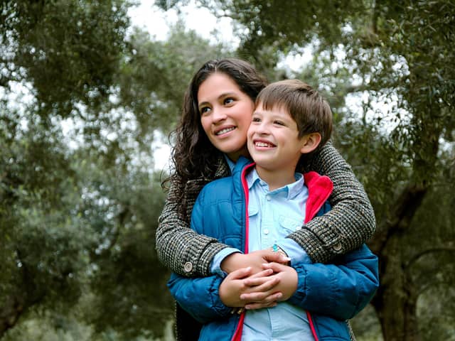 Fiona helps a woman who hasn't seen her son for years. Picture: Alamy/PA.
