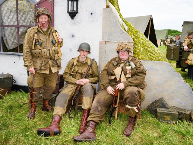 Pictured is: The Screaming Eagle Reenactment groupPicture: Keith Woodland (080621-52)