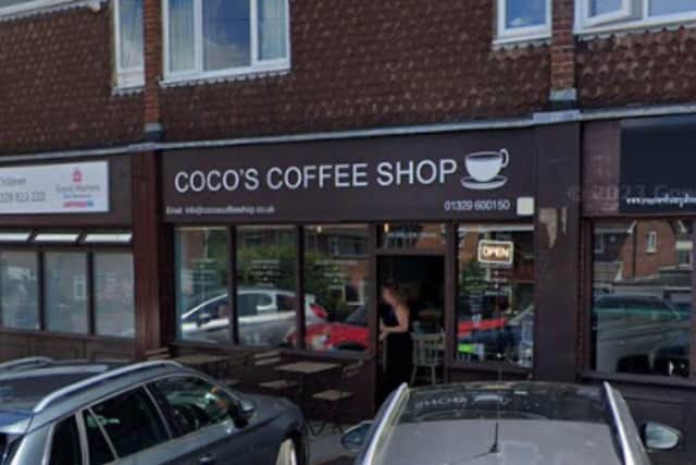 Coco's Coffee Shop at 110 Miller Drive, Fareham