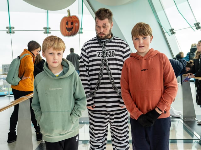 James Flynn & Steven Flynn at the Spinnaker Spooktacular Halloween Trail. 
Photos by Matthew Clark