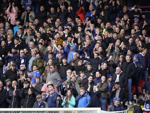 Pompey were accompanied by 3,155 fans for their goalless draw at Charlton.