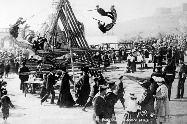 The annual Portsdown Hill Fair above Cosham in 1910. Picture: The News PP5634