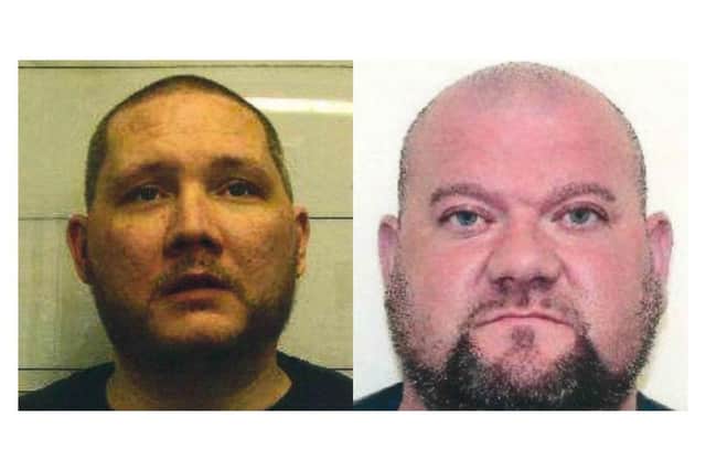 Gary Foy, left, and Christopher Pike have gone on the run from Ford open prison