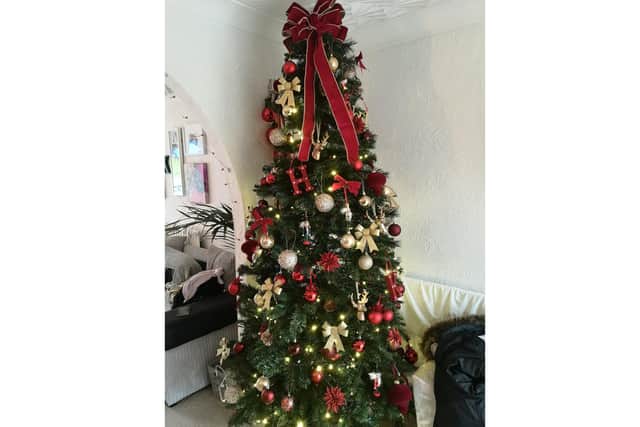 Cheryl is a big fan of her tree this year.