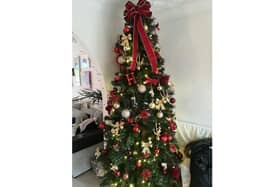 Cheryl is a big fan of her tree this year.