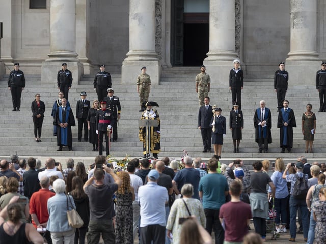 The proclamation of King Charles III in Guildhall Square in Portsmouth on September 11, 2022
Picture: Peter Langdown