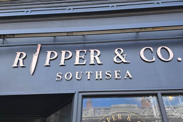 Ripper and Co Southsea's signage.