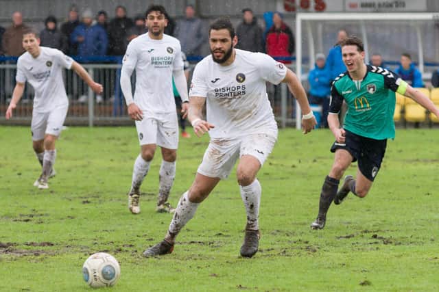 Jordan Rose (foreground) in action for Hawks in March 2018. Picture: Duncan Shepherd