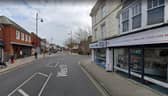 The blaze broke out at the former Argos building in West Street, Fareham, earlier this morning. Picture: Google Street View.