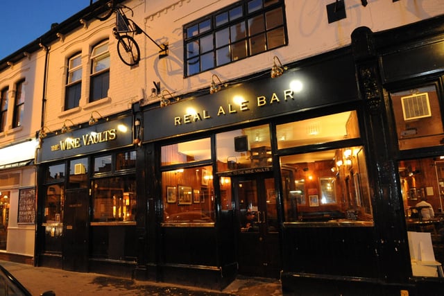 Slap bang in the middle of Albert Road in Southsea, The Wine Vaults is a trendy location to relax and unwind.