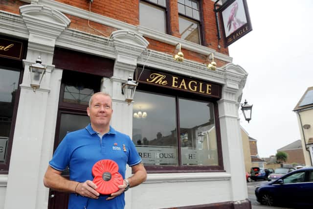 Paul Watch, landlord of The Eagle in Gosport. Picture: Sarah Standing (301020-7358)