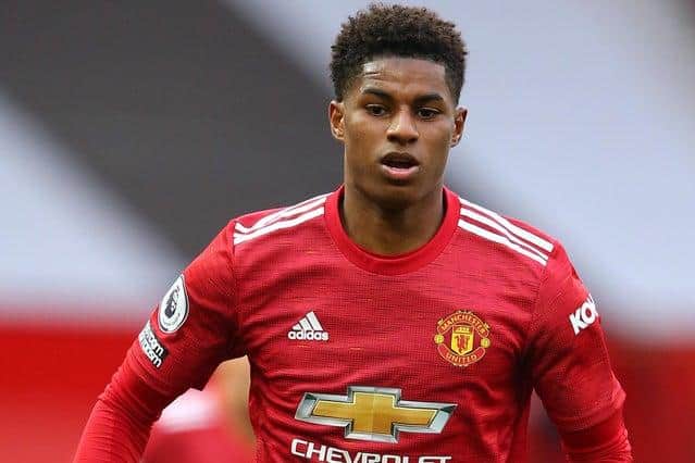 Marcus Rashford shone the spotlight on holiday hunger among children.  Photo by Getty Images/Alex Livesey.