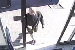 The man to whom police want to speak after the Tesco Express was robbed
