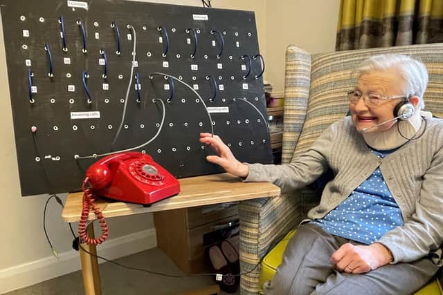 June Taylor worked as a telephonist for 36 years. Picture: Care UK/PA Wire