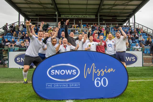 Snows colleagues also battled it out in a charity football match in aid of Mission 60 at AFC Totton, where Snows is a sponsor.