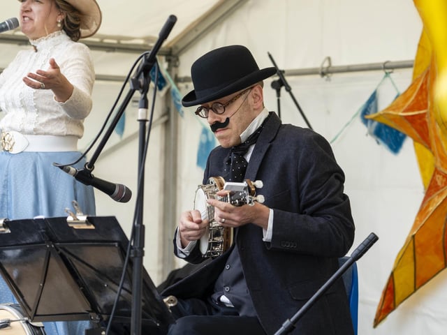 Re-enactment participants at the 150th anniversary of the Battle of Southsea on August 3.