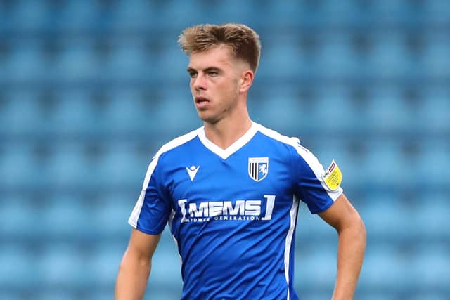 Gillingham's Jack Tucker has been linked with a move to Pompey. Picture: James Chance