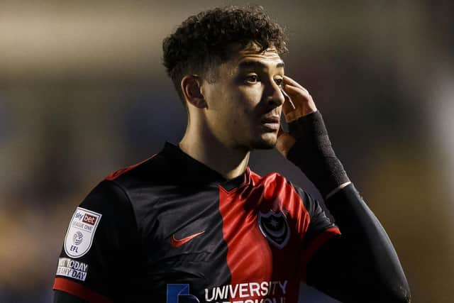 Tyler Walker is yet to score for Pompey following his January loan move from Coventry. Picture: Daniel Chesterton/phcimages.com