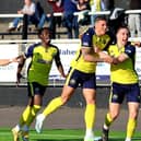 Luke Hallett, right, netted in Gosport Borough's defeat at Chesham Picture: Tom Phillips