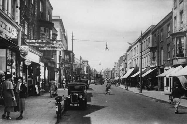 High Street, Gosport, I would think in the 1930s. Picture: Mick Cooper postcard collection.