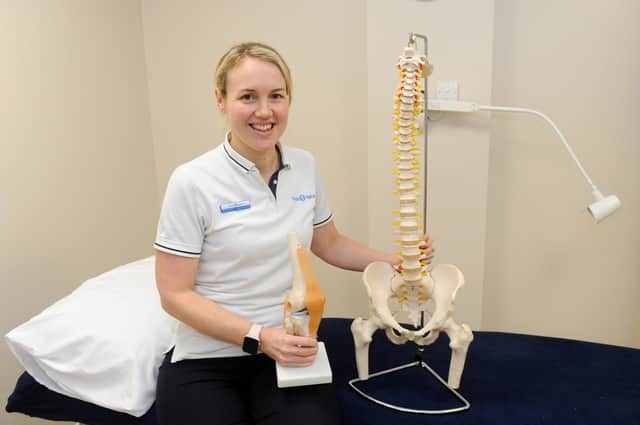 Physio-logical have opened uo their third clinic within Horndean Surgery on London Road, Horndean.
Pictured is: Natalie March, owner of Physio-logical.
Picture: Sarah Standing (030320-9465)