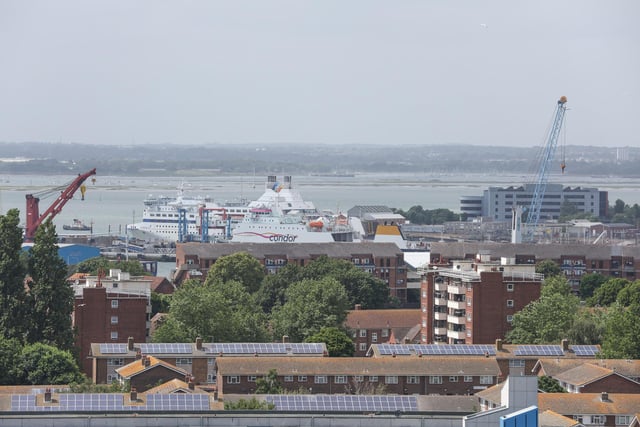 Views of the city from the church tower.
Picture: Stuart Martin (220421-7042)