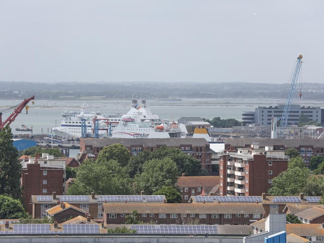 Views of the city from the church tower.
Picture: Stuart Martin (220421-7042)