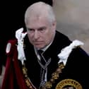 Prince Andrew attends the 2023 coronation ceremony for King Charles III and Queen Camilla, at Westminster Abbey in London. Photo: Kirsty Wigglesworth/PA Wire