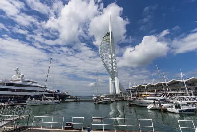 Spinnaker Tower repaint to original white complete

Picture: Portsmouth City Council