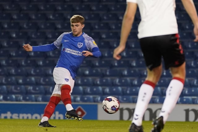 Zak Swanson fired the Blues ahead after six minutes. The right-back was unmarked in the box and was able to set Pompey on their way.