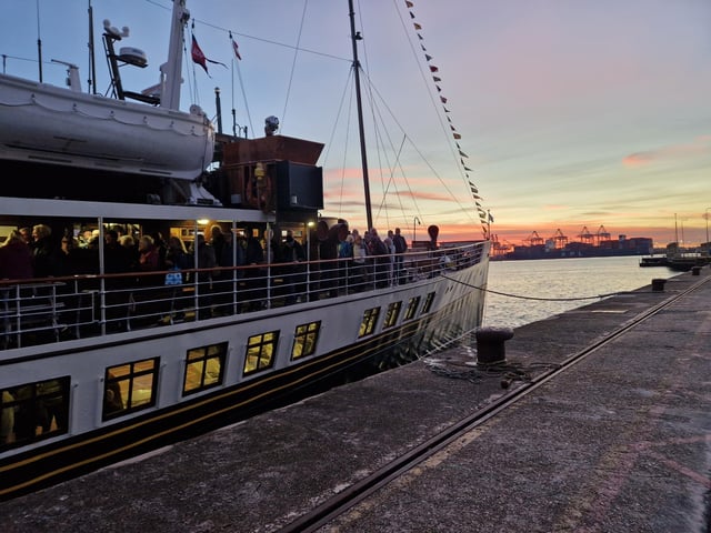 The paddle steamer Waverley sets sail from Shoreham, bound for the Isle of Wight, on September 13, 2024